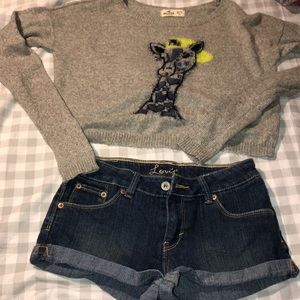 Levi Girls Jean Shorts